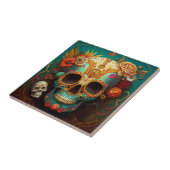 Tag des Toten Schädels Fliese (Seite)