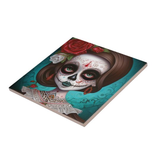 Tag des Toten Schädels Fliese (Seite)