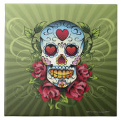 Tag des toten Schädels Fliese (Vorderseite)