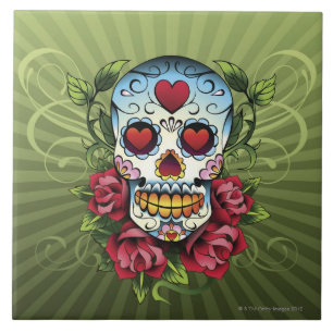 Tag des toten Schädels Fliese