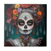 Tag des Toten Schädels Fliese (Vorderseite)