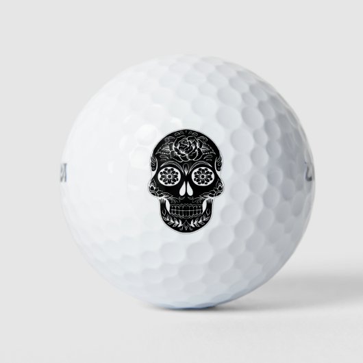 Tag des Toten Schädels Golfball (Vorderseite)