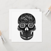 Tag des Toten Schädels Karte (Vorderseite/Rückseite Beispiel)