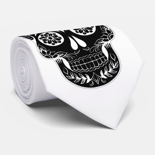 Tag des Toten Schädels Krawatte (Gerollt)