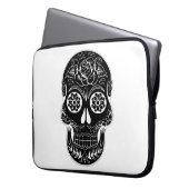 Tag des Toten Schädels Laptopschutzhülle (Vorderseite Links)