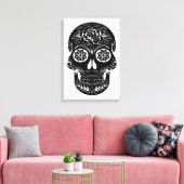 Tag des Toten Schädels Leinwanddruck (Insitu (Wohnzimmer))