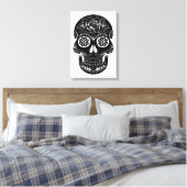 Tag des Toten Schädels Leinwanddruck (Insitu (Schlafzimmer))
