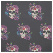 Tag des toten Schädels mit Blume Stoff (Muster)