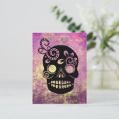 Tag des Toten Schädels Postkarte (Stehend Vorderseite)