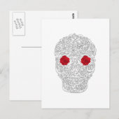 Tag des Toten Schädels Postkarte (Vorne/Hinten)