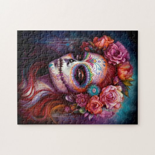 Tag des Toten Schädels Puzzle (Horizontal)