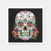 Tag des Toten Schädels Serviette (Vorderseite)