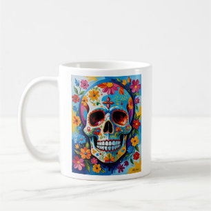 Tag des Toten Schädels T Shirt Kaffeetasse