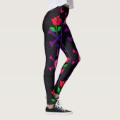 Tag des Toten Schädels und der Knochen Leggings (Rechts)