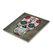 Tag des Toten Schädels von Muertos Mexiko Fliese (Seite)