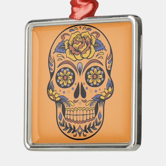 Tag des Toten Silbernes Ornament (Links)