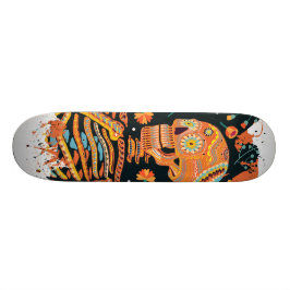 Tag des Toten Skeletts - Dia de los muertos Skateboard
