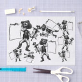 Tag des Toten Skeletts Entdeckungskollektion Seidenpapier (Handwerk)