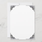 Tag des Toten Skeletts-Halloween-Party Einladung (Rückseite)