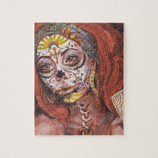 Tag des toten Tarot-Vermögens-Erzählers Puzzle (Vertikal)