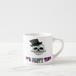 Tag des Toten Toten Toten Schädels am Halloween-Pa Espressotasse