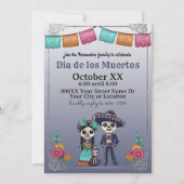 Tag des Toten und Katzen Einladung (Vorderseite)