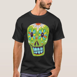 Tag des Toten Vintagen Zuckerschädels 2021 Dia de T-Shirt