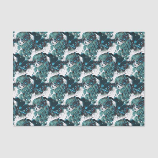 Tag des Toten Wunderschönen Zuckerschlauchmäuls Seidenpapier (Vorderseite)