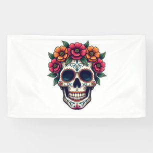 Tag des toten Zucker-Schädels – Dia de los Muertos Banner