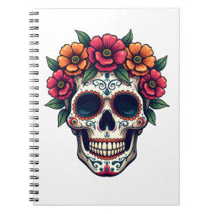 Tag des toten Zucker-Schädels – Dia de los Muertos Notizblock