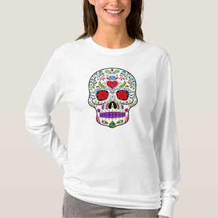 Tag des toten Zuckers Skull Dia de Los Muertos T-Shirt