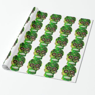 Tag des toten Zuckerschädel-Unkraut Shirts Geschenkpapier