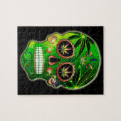 Tag des toten Zuckerschädel-Unkraut Shirts Puzzle (Horizontal)