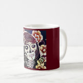 Tag des Toten Zuckerschädels 2 Kaffeetasse (VorderseiteRechts)