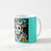 Tag des Toten Zuckerschädels 4 Kaffeetasse (VorderseiteRechts)