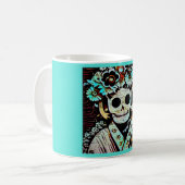 Tag des Toten Zuckerschädels 4 Kaffeetasse (Vorderseite Links)