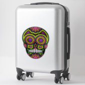 Tag des Toten Zuckerschädels Aufkleber (Koffer)