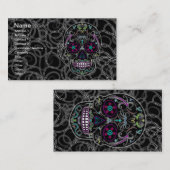 Tag des toten Zuckerschädels - bunt Schwarzes (Vorne/Hinten)