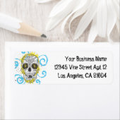 Tag des Toten Zuckerschädels Comic Tattoo Design (Insitu)