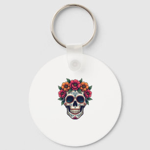 Tag des Toten Zuckerschädels � Dia de los Muertos Schlüsselanhänger