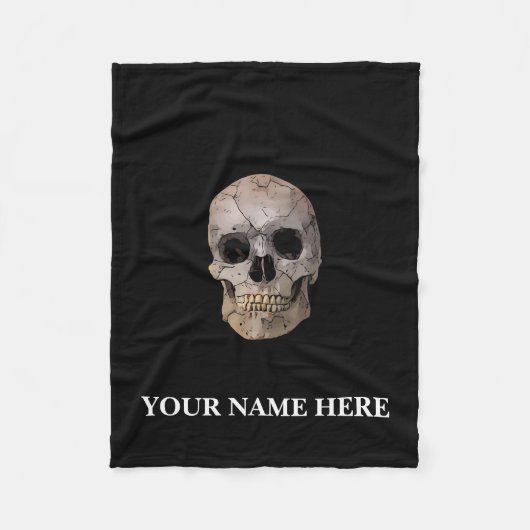 Tag des toten Zuckerschädels Fleecedecke (Vorderseite)