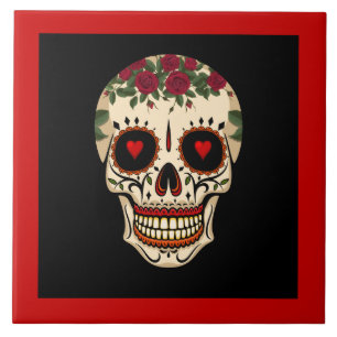 Tag des toten Zuckerschädels Fliese