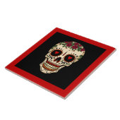 Tag des toten Zuckerschädels Fliese (Seite)