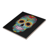 Tag des toten Zuckerschädels Fliese (Seite)