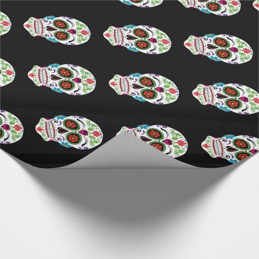 TAG DES TOTEN ZUCKERschädels Geschenkpapier (Ecke)