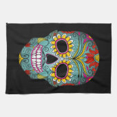Tag des toten Zuckerschädels Geschirrtuch (Horizontal)