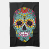 Tag des toten Zuckerschädels Geschirrtuch (Vertikal)