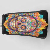 Tag des Toten Zuckerschädels Golf Headcover (Vorderseite)