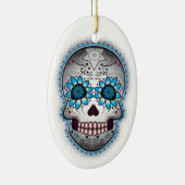 Tag des Toten Zuckerschädels Keramikornament (Rechts)