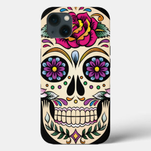 Tag des Toten Zuckerschädels mit Rose Case-Mate iPhone Hülle